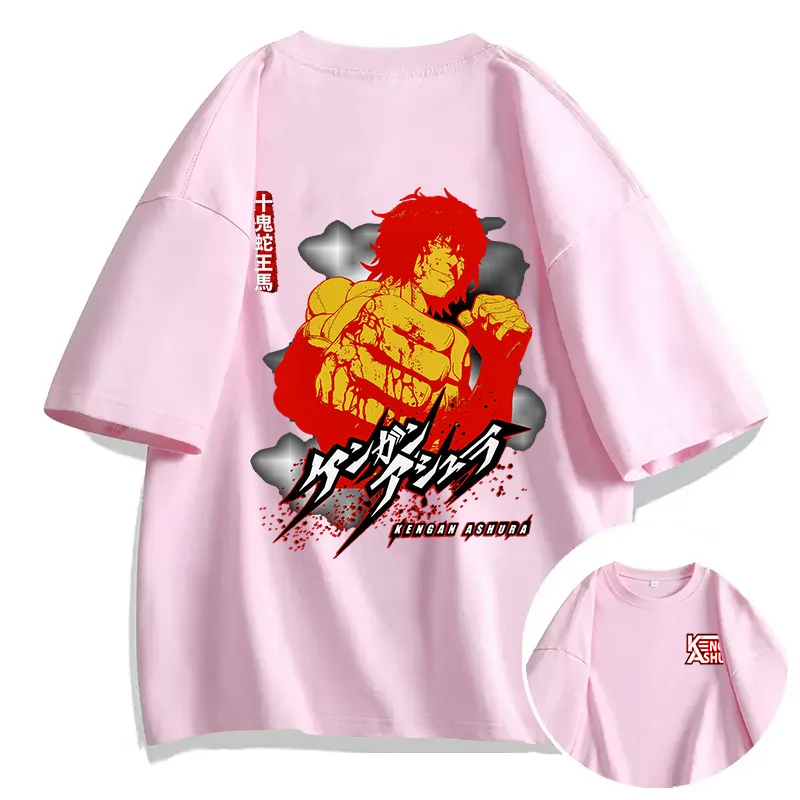 Anime Kengan Ashura Asura Ohma T-shirt Couple student street sports casual T-shirt