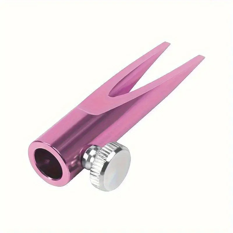 Temperamatite per sopracciglia 1pc Temperamatite per sopracciglia cilindrico in metallo a forma di U con slot per schede a doppia faccia