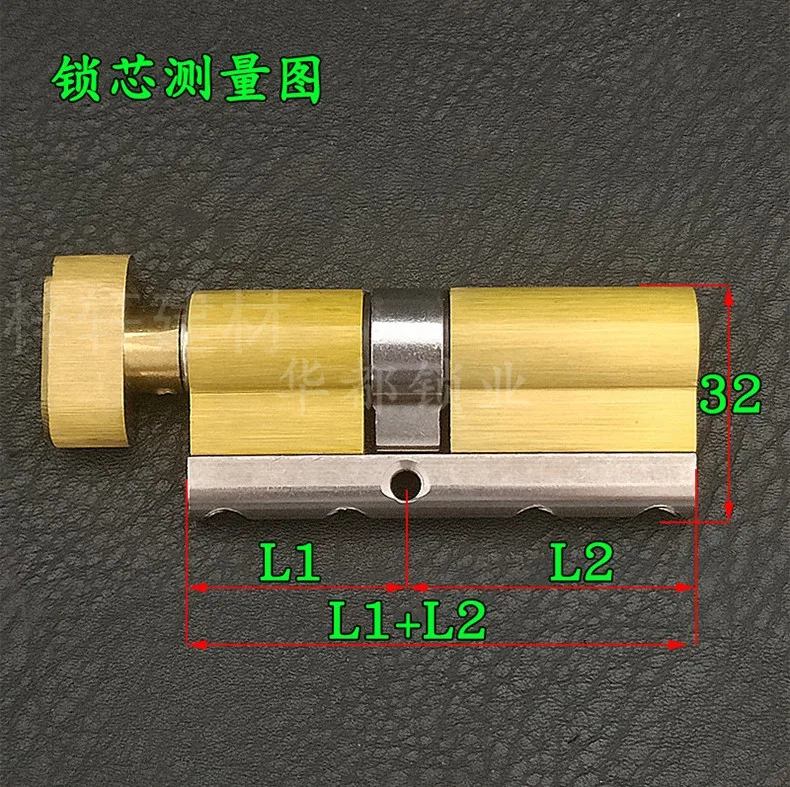 Ultra C+ Grade Multi-Track Side Pin Door Lock Cylinder 100-120mm - Gold Center Gourd Key Single-Sided Anti-Drill Anti-Pick