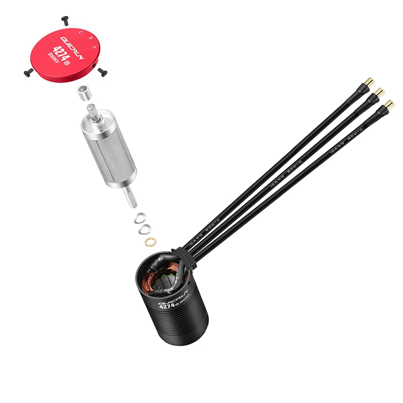 

Бесколлекторный двигатель HOBBYWING QuicRun 4274SL G2 2000KV 4268SL G2 2600KV 4268/4274 SL G2 для радиоуправляемых моделей внедорожников масштаба 1/8