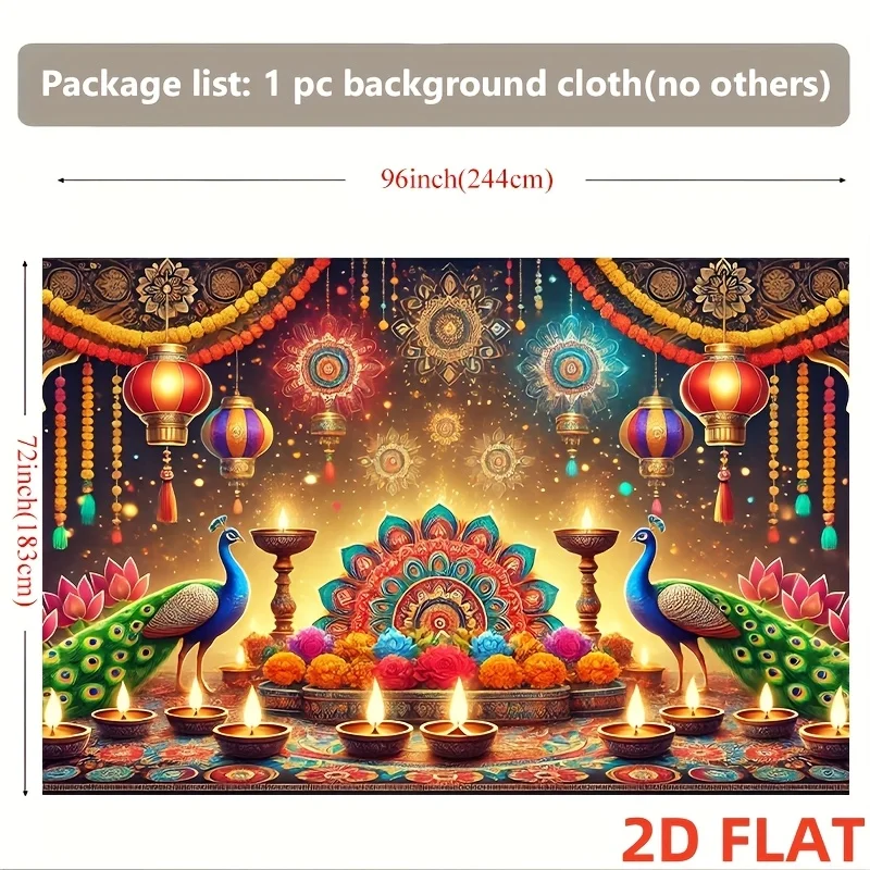 Tapiz Decorativo con Diseño de - Lighting Decoration For Diwali reseña y precio