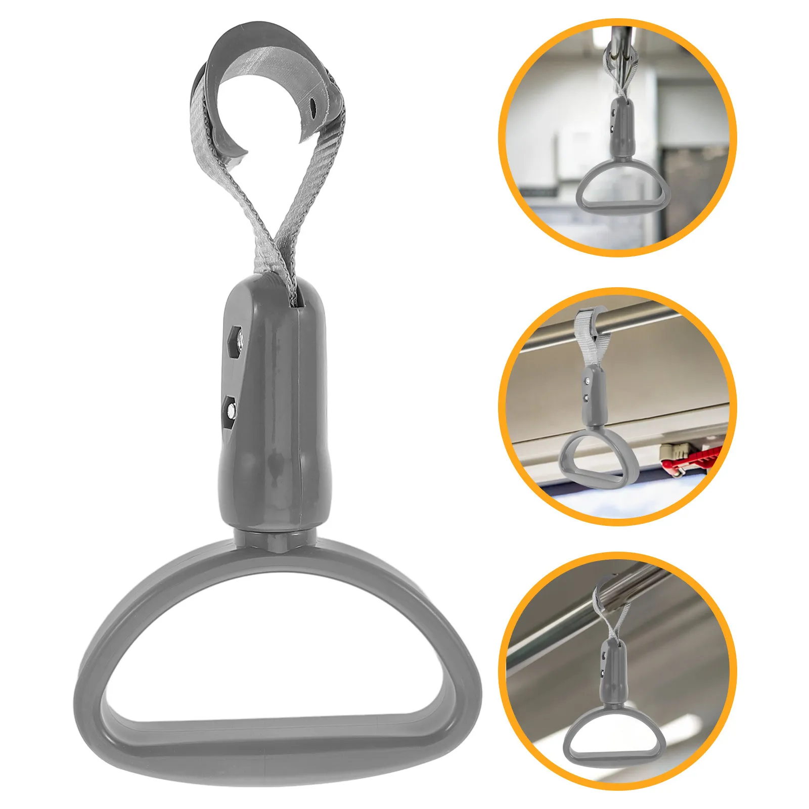 Gray Semicircle Bus Handle Ring Minimalist Design ABS Hand Strap Assist Handle Replacement for Subway Cars Subway Assist Handles