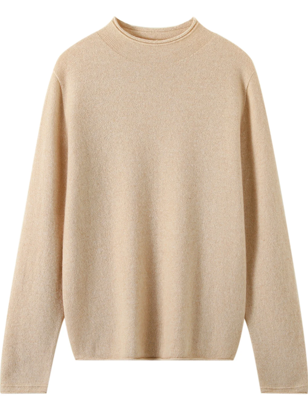 

Новый зимний женский свитер из высококачественного трикотажа с круглым вырезом, мягкий, классический, удобный, длинный рукав