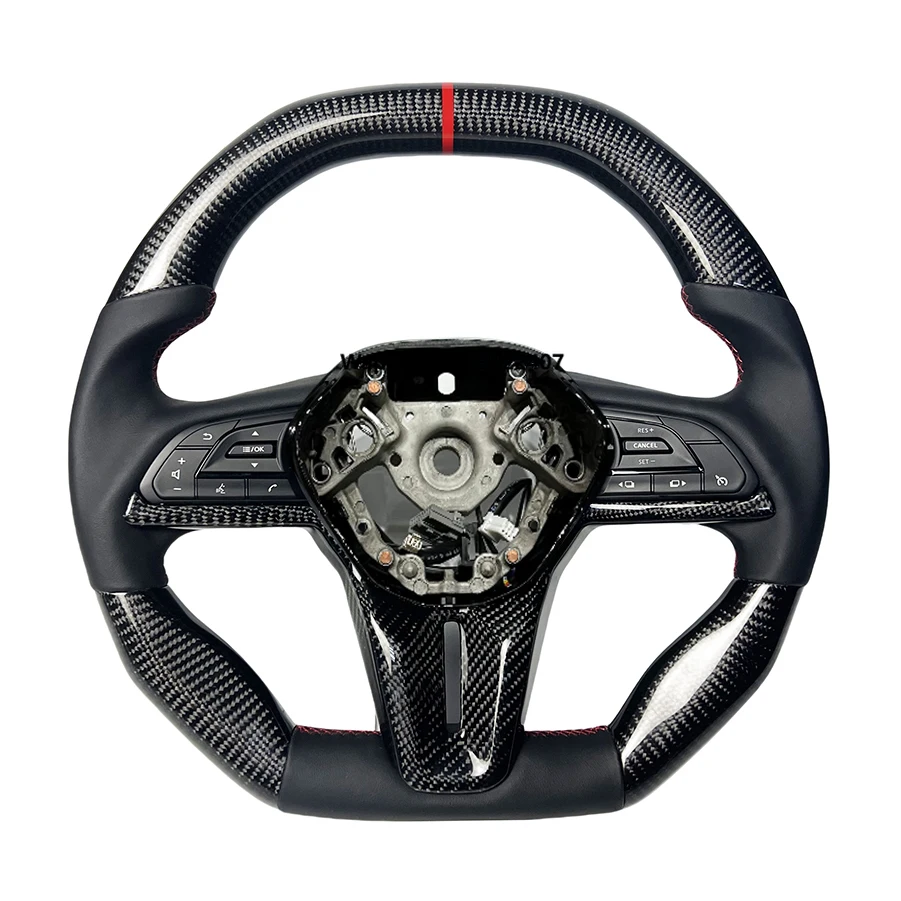 

Old Car Non-destructive Upgrade New Carbon Fiber Leather Steering Wheel Suitable for R35 Support Personalized Customization