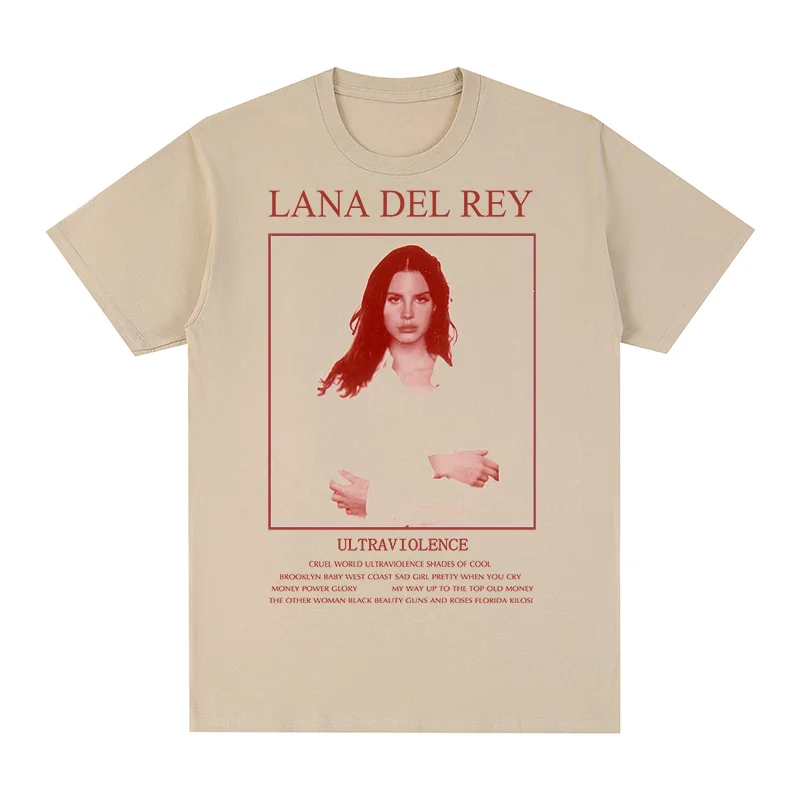 Lana Del Rey Vintage T-shirt Harajuku Casual Cotton Men T shirt New Tee Tshirt Womens Tops