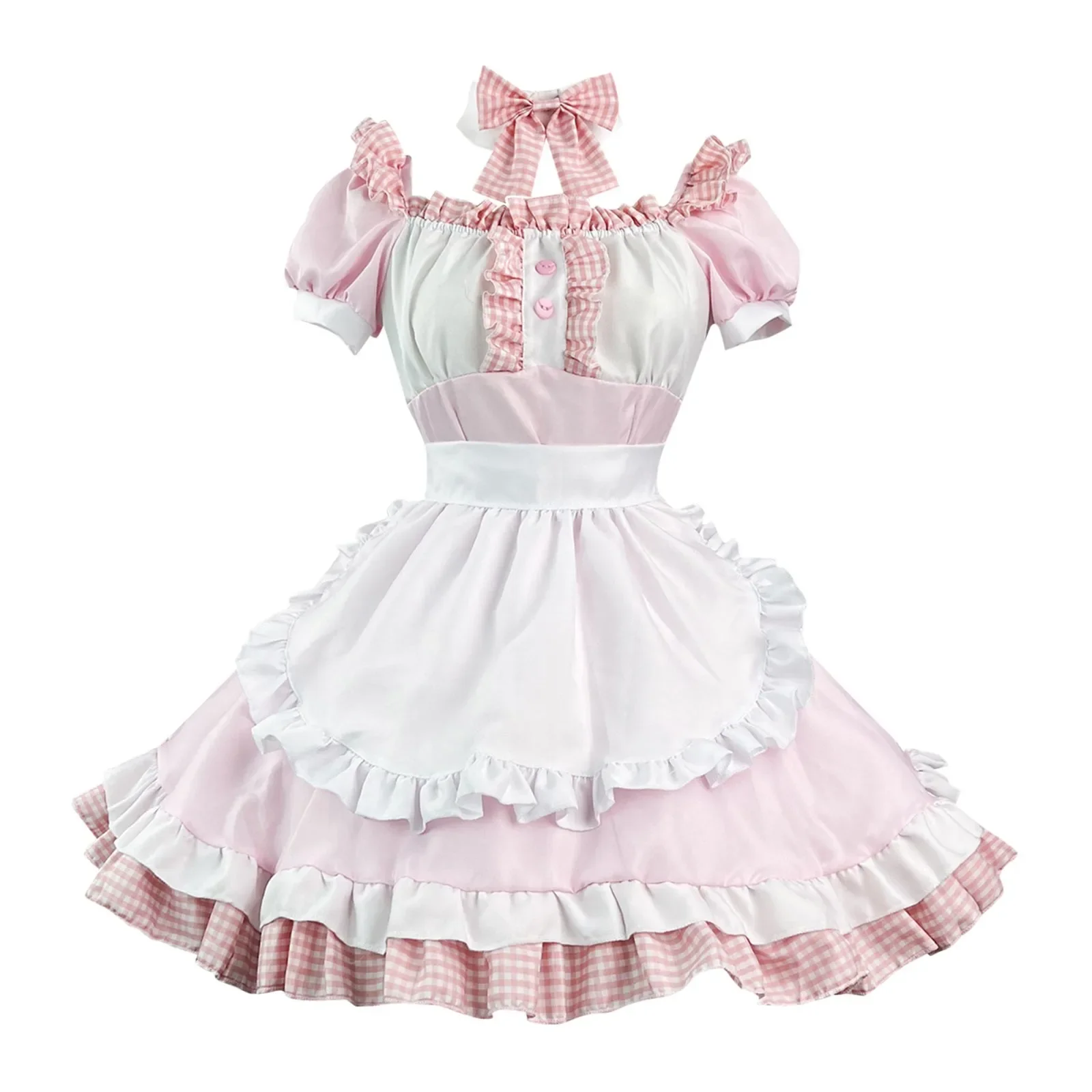 Gothic Women'S Pink Cute Soft Costume Cosplay Dress Lolita Dress Disfraz Halloween