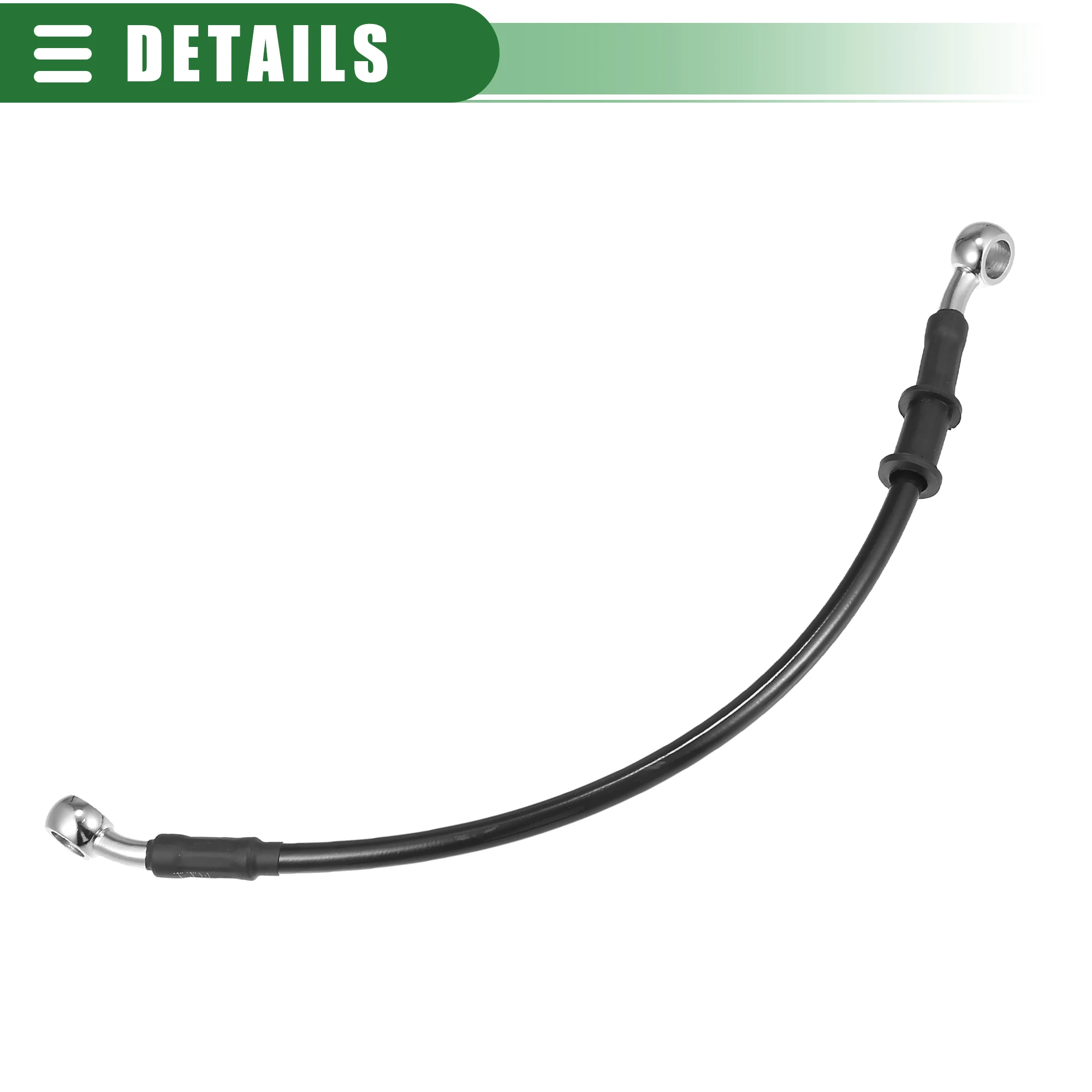 Motoforti 30cm-170cm 28 Grad Brems schlauch Motorrad Dirt Bike Motocross geflochtene hydraulische Bremsleitung Öl schlauch leitung schwarz – Detail 6