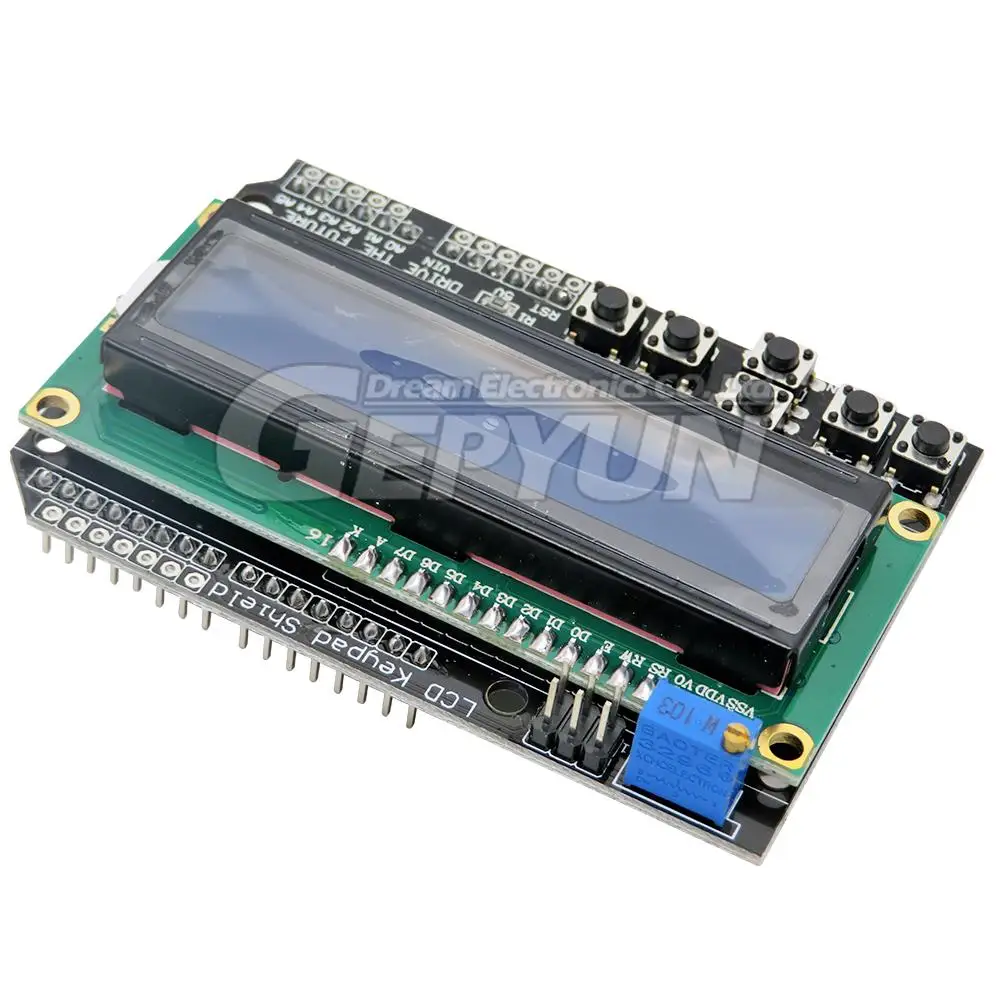 LCD Keypad Shield LCD1602 LCD 1602 Module Display blue screen For Arduino