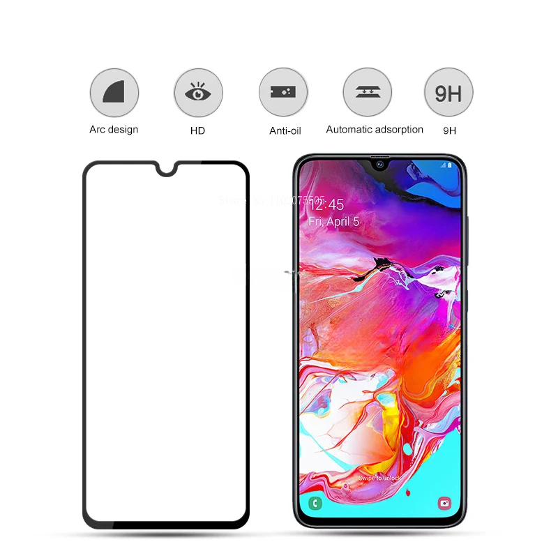 Full Cover Glass for Samsung A70 A70S Tempered Glass Screen Protector for Samsung Galaxy A 70 2019 70S 70A 6.7 SM-A705F SM-A707F