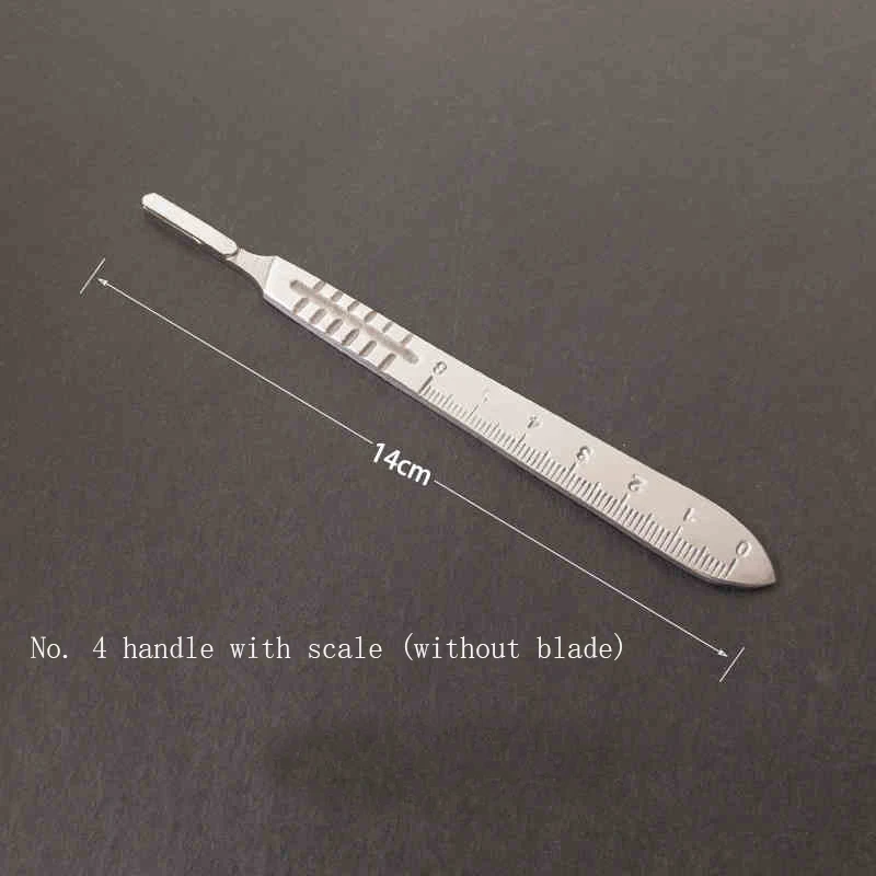 Medical stainless steel scalpel handle 3 # 4 # 11 # 23 # blade cutter pet scalpel