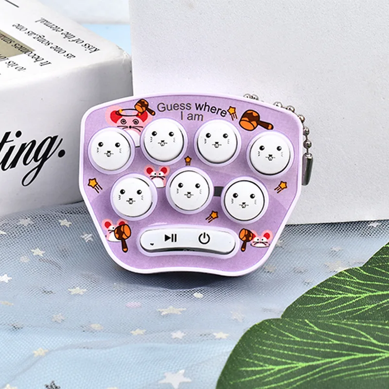 

Детская мини-игрушка-головоломка Whack-a-Mole, портативная игровая консоль, брелок, подвеска для школьной сумки