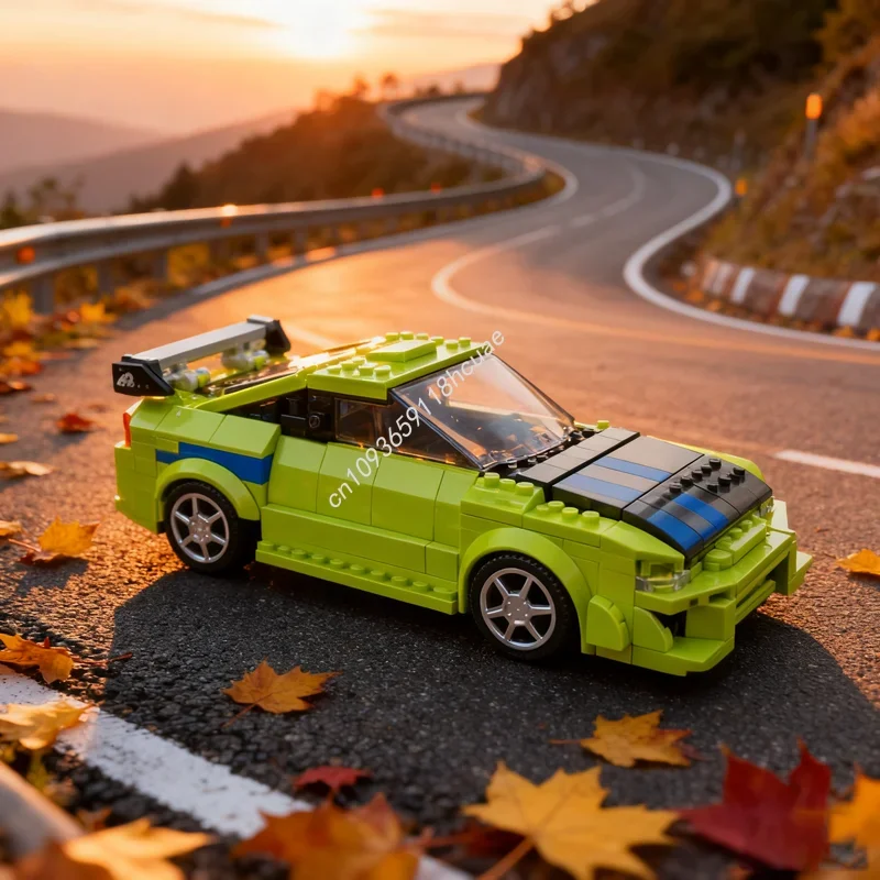 

459pcs MOC Mitsubishi Eclipse F City Champions Model Building Blocks Christmas Gifts Assemble Idea Education Kids Toy Birthday