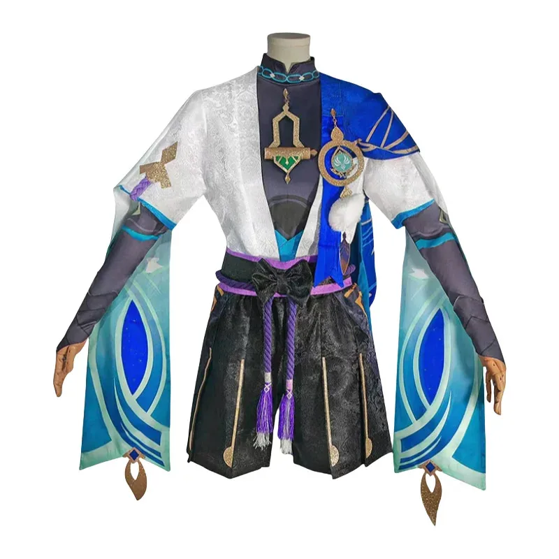 Wanderer scaramouche jogo cosplay traje baladeer chapéu uniforme kunikuzushi halloween carnaval festa roupas animex;2'a,6.h;8'v,