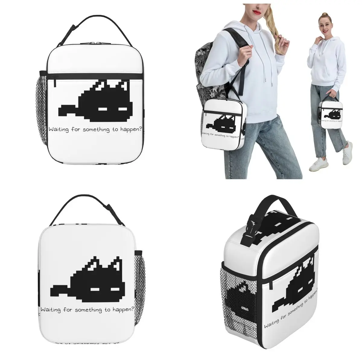 Mewo Omori Cat Accessories Insulated Lunch Bag For Work Storage Food Boxes Portable Thermal Cooler Bento Box