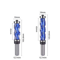 Woodworking spiral end milling cutter,12.7mm shank cnc router bit