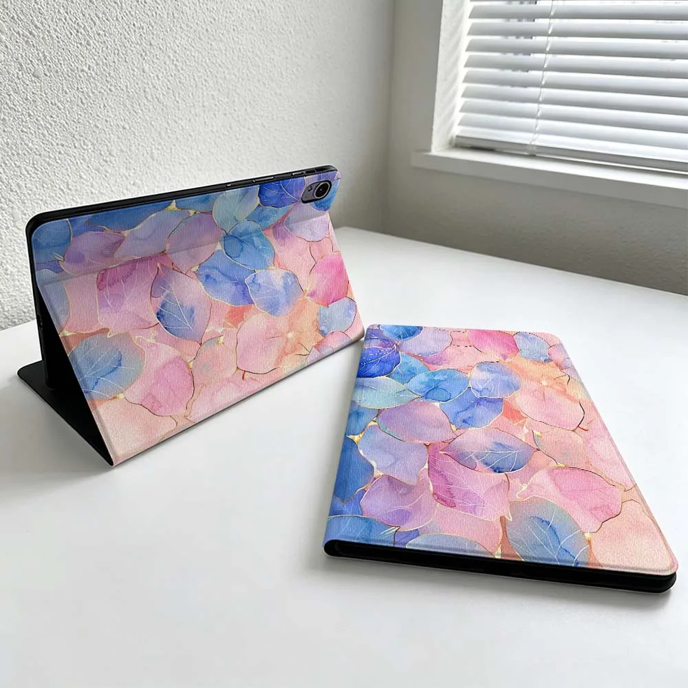 Luxurious Colorful Leaf Print For Huawei MatePad MediaPad MagicPad Honor Pad 10 9 8 X10 X9 X8 Pro Soft Inch Tablet Case Cover
