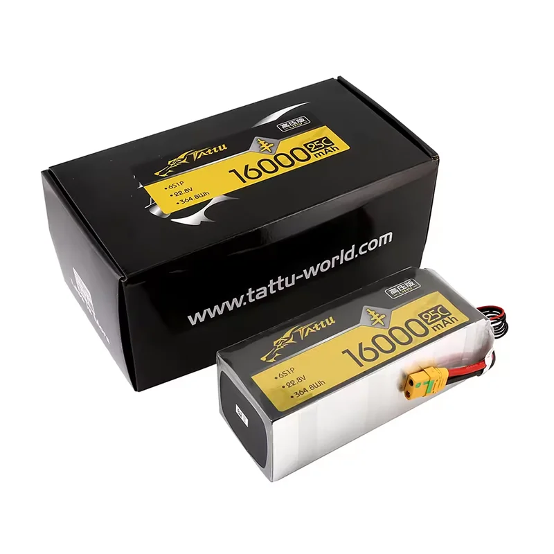 Tattu UAV LiHV Lipo batterie 16000mAh 6S 22.8V 25C pour E410P 10KG E610P drone agricole avion Robots expérimentaux dynamique