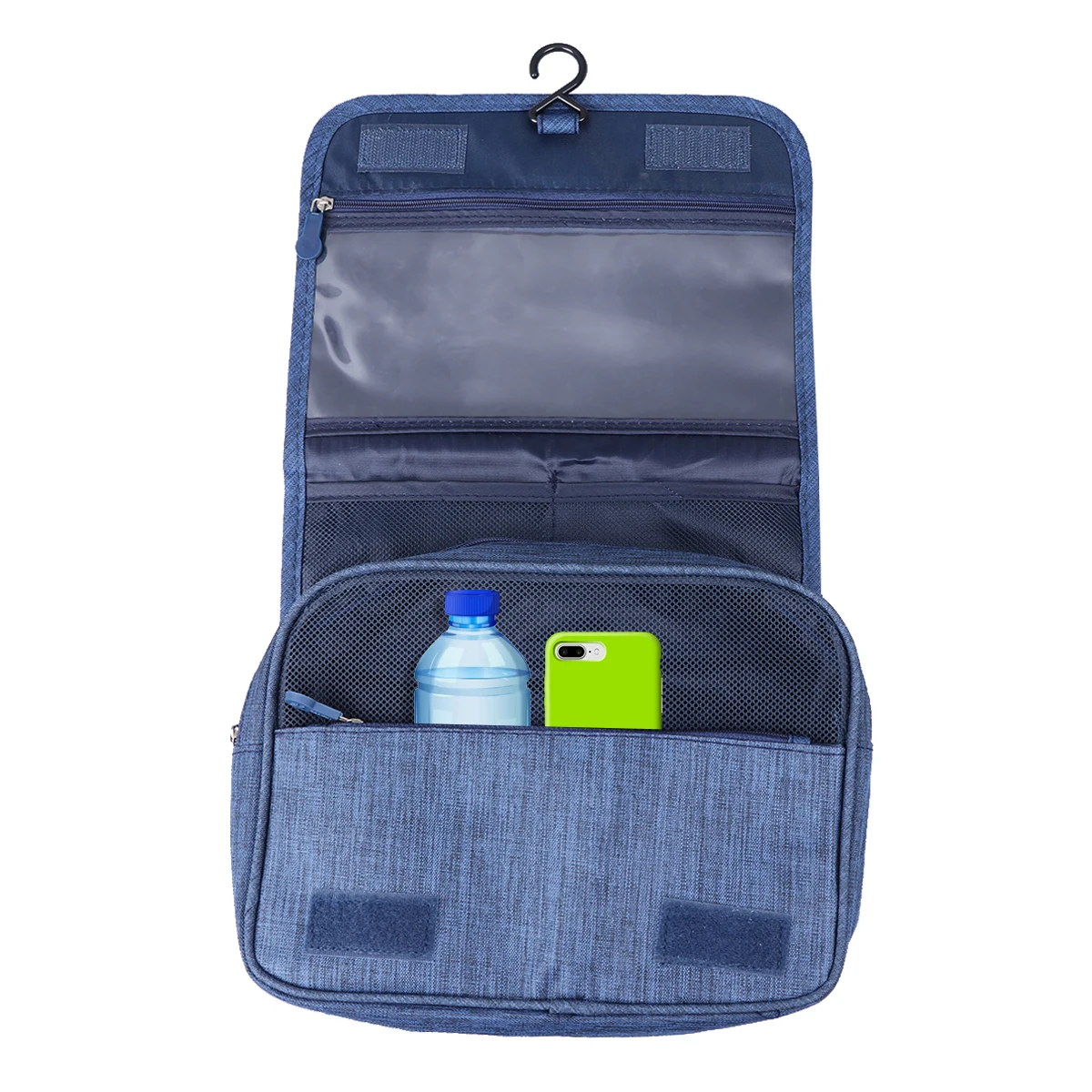 

Portable Pouch Bag Large Capacity Waterproof Travel Makeup Waterproof Chic Transparent Toiletry Storage