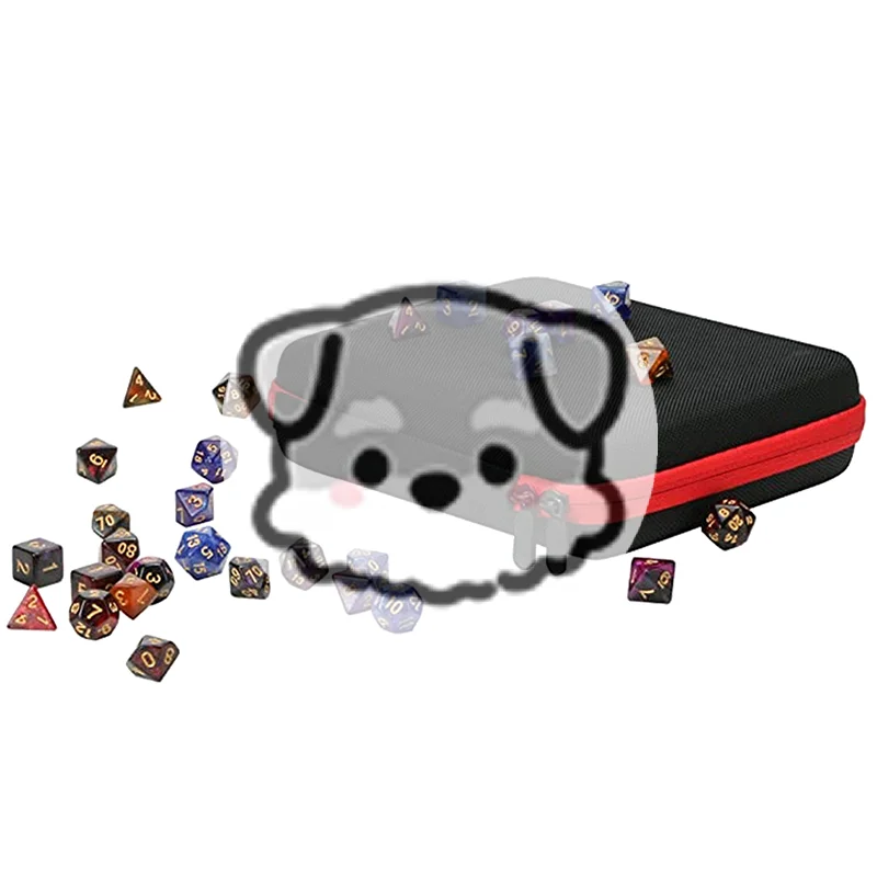 

Hard Carrying Case For RPG Board Games Dice Package EVA 70 Hole Dice Bag With Partition For Portable Bag