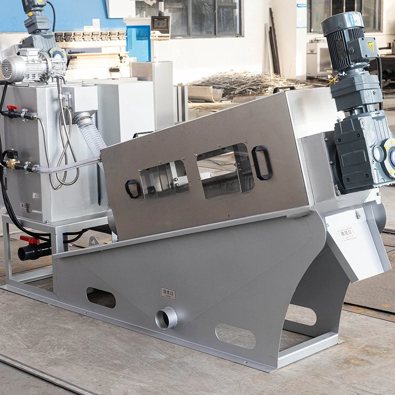Stacked screw machine Automatic stainless steel sludge dewatering machine, stacked screw sludge dewatering machine