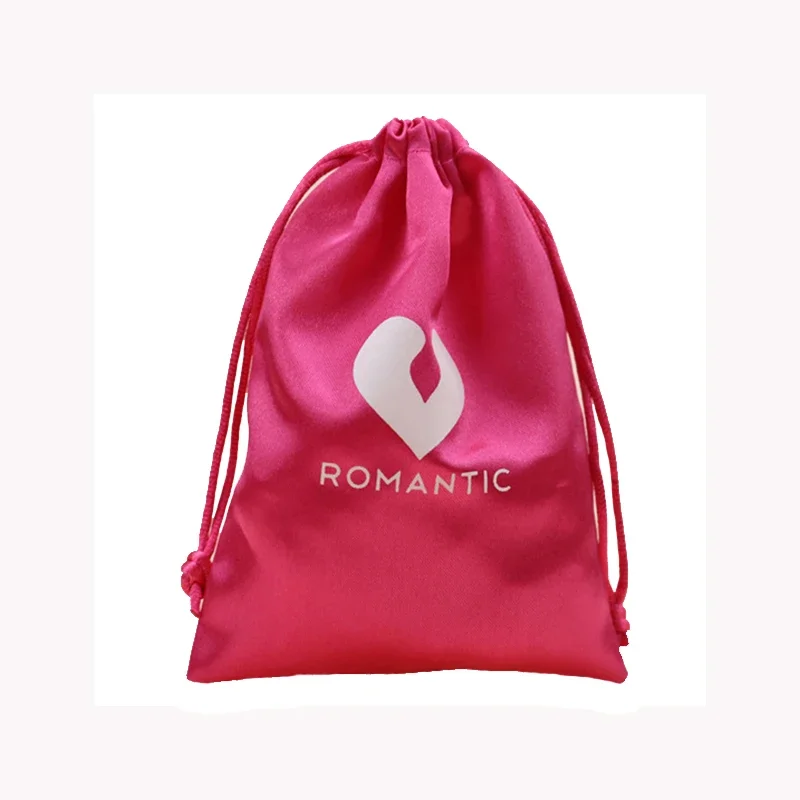 طباعة شعار مخصص الساتان عذراء الشعر أكياس قناع عين جمع الحرير جيب شنطة هدايا مجفف الشعر الرباط حقيبة التخزين 10 قطعة/الوحدة #3