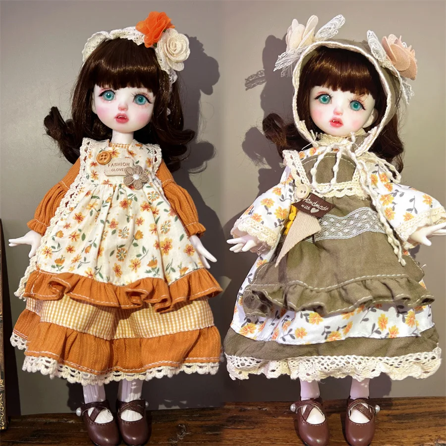 1/6 BJD Doll Dressing 30cm Doll Clothes Retro Palace Style Skirt Lolita Skirt Doll Accessories