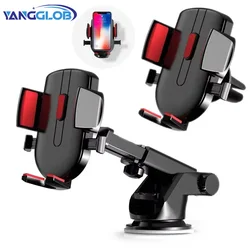 High quality Silicone strong suction cup car phone holder telescopic 360° rotate Car Holder for iPhone for Samsung for Xiaomi