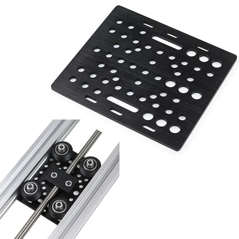 

V-Slot Gantry Plate 100mm Aluminum Plate Precise CNC Machining Plate for CNC Router Machine 3D Printer Parts aluminum profile