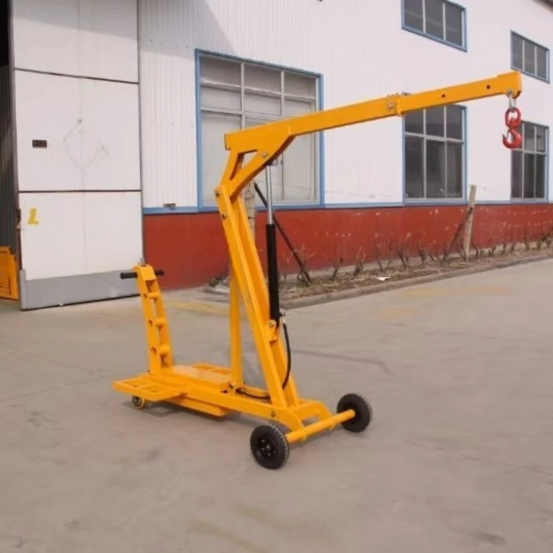 

Electric mobile folding small crane Household small hydraulic lifting Micro lift Simple folding arm hoist