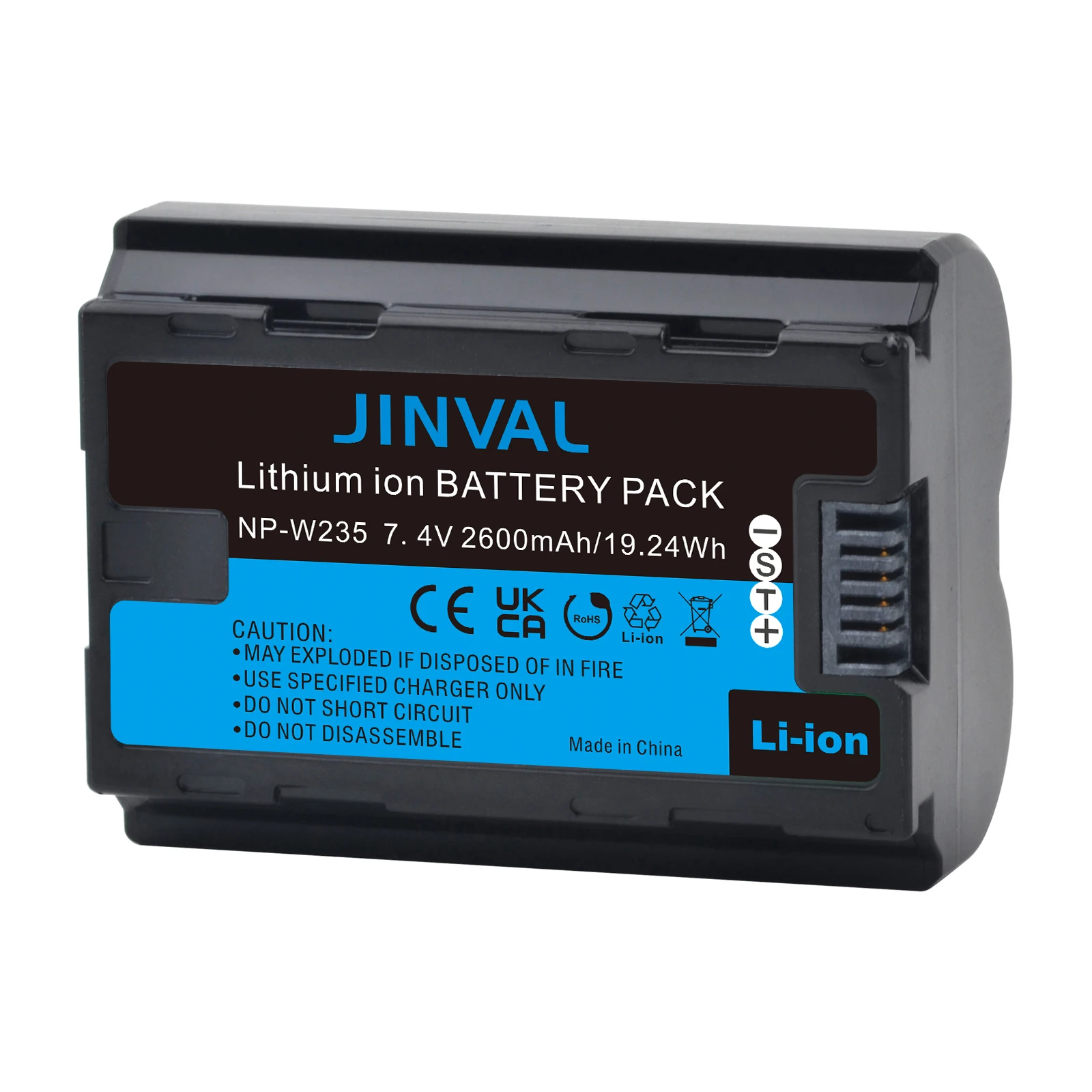 

JINVAL 2600mAh NP-W235 Camera Battery W235 Replacement Batteries + PD20W Fast Dual Charger For Fujifilm X-T5 X-T4 X-H2S GFX100S