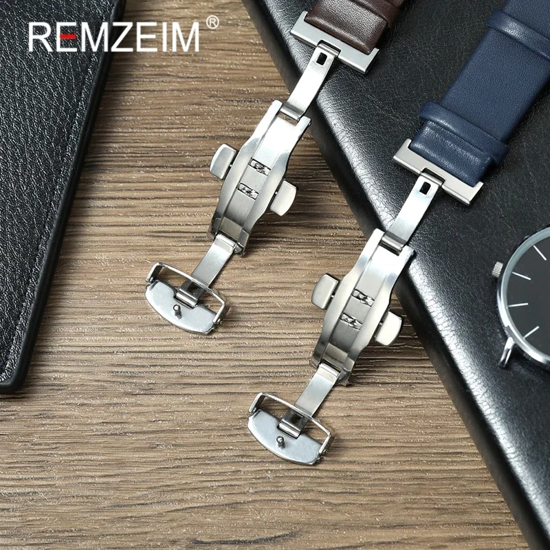 أخضر أحمر أبيض أزرق لينة بولي Leather ساعة يد جلدية الفرقة 18 مللي متر 20 مللي متر 22 مللي متر ساعة اليد سوار عادية فراشة مشبك حزام ساعة اليد