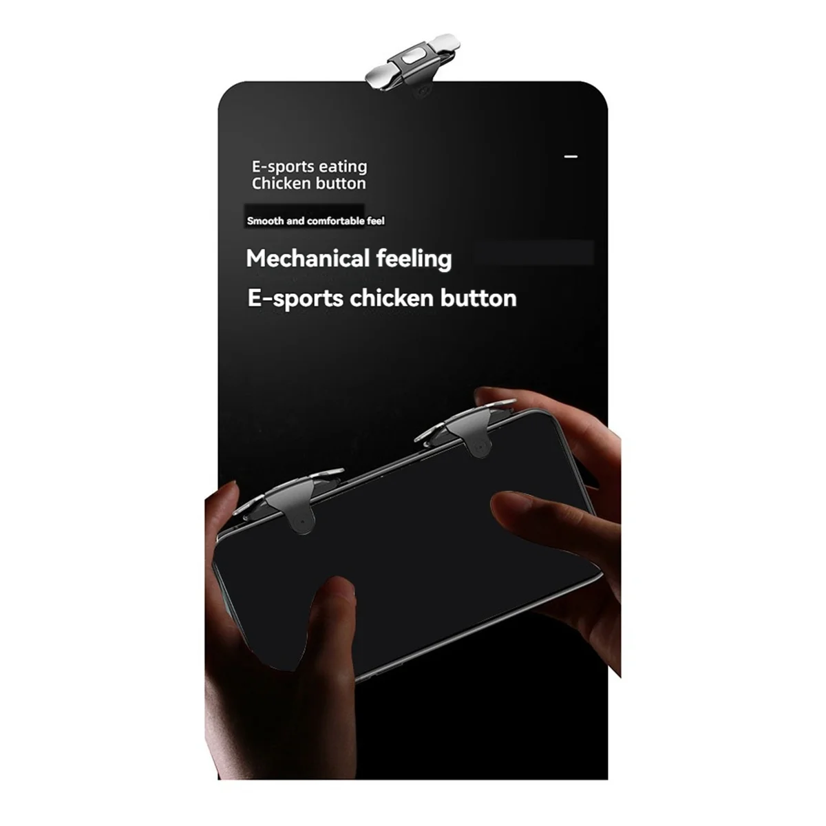 ABAN Mobile Game Trigger for Phone Gaming 4 Finger Trigger L1 R1 Aim Keys Game Controller Sensitive Phone Game Trigger