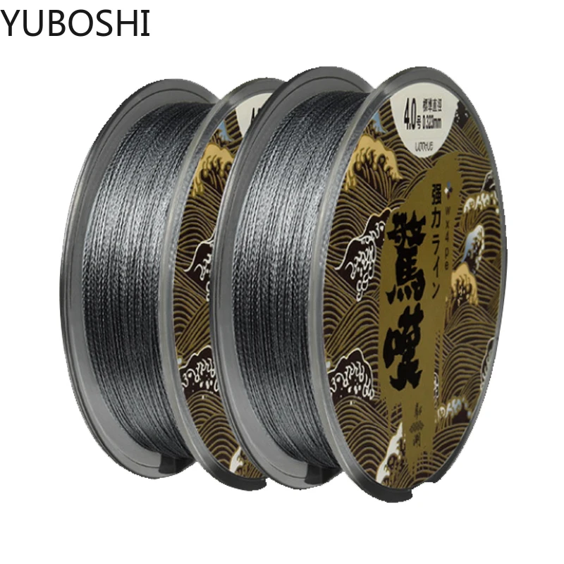 

Суперпрочная плетеная японская полиэтиленовая рыболовная леска YUBOSHI, 4 нити, 100 м, многонитевая леска для соленой воды