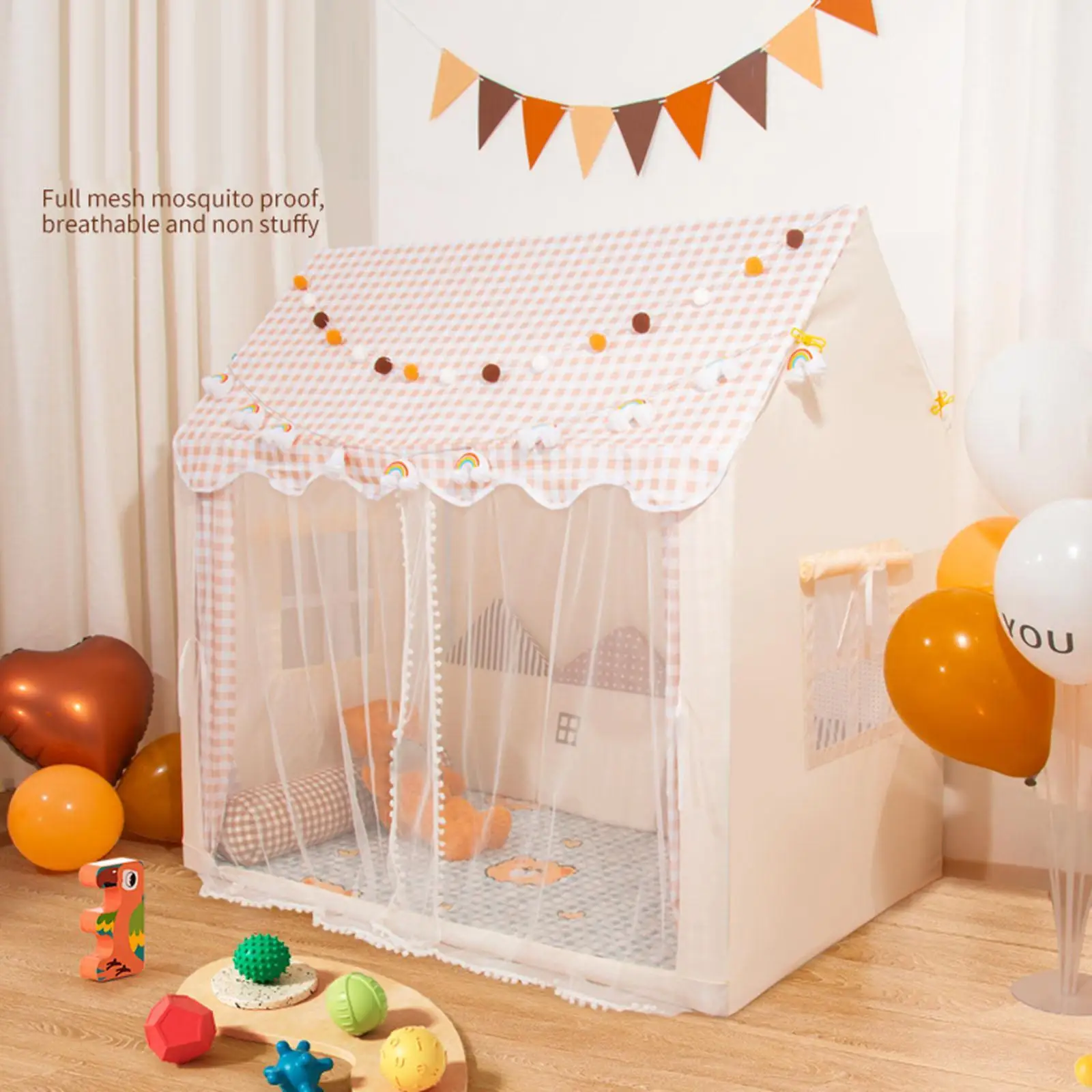 

Kids Play Tent Multiple Use Indoor Indian Playhouse Princess Castle Playhouse for Boys Playgrounds Daycare Barbecues Picnics