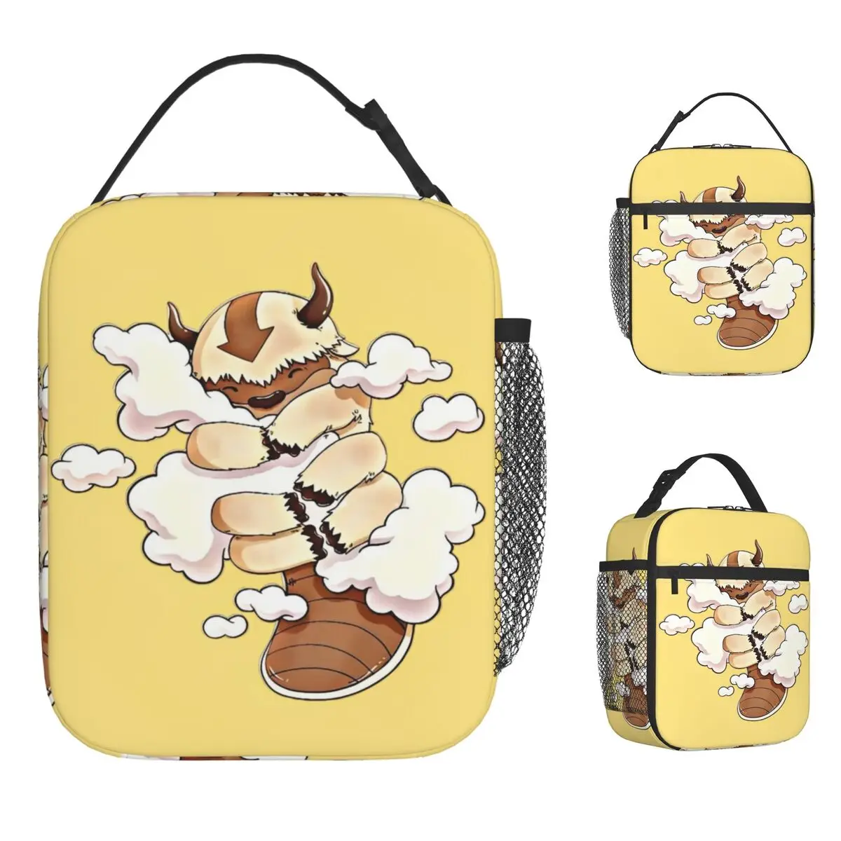 

Сумка для обеда Appa для ребенка, ланч-бокс с принтом «Повелитель воздуха», забавная офисная сумка-холодильник, портативная водонепроницаемая сумка-тоут для еды