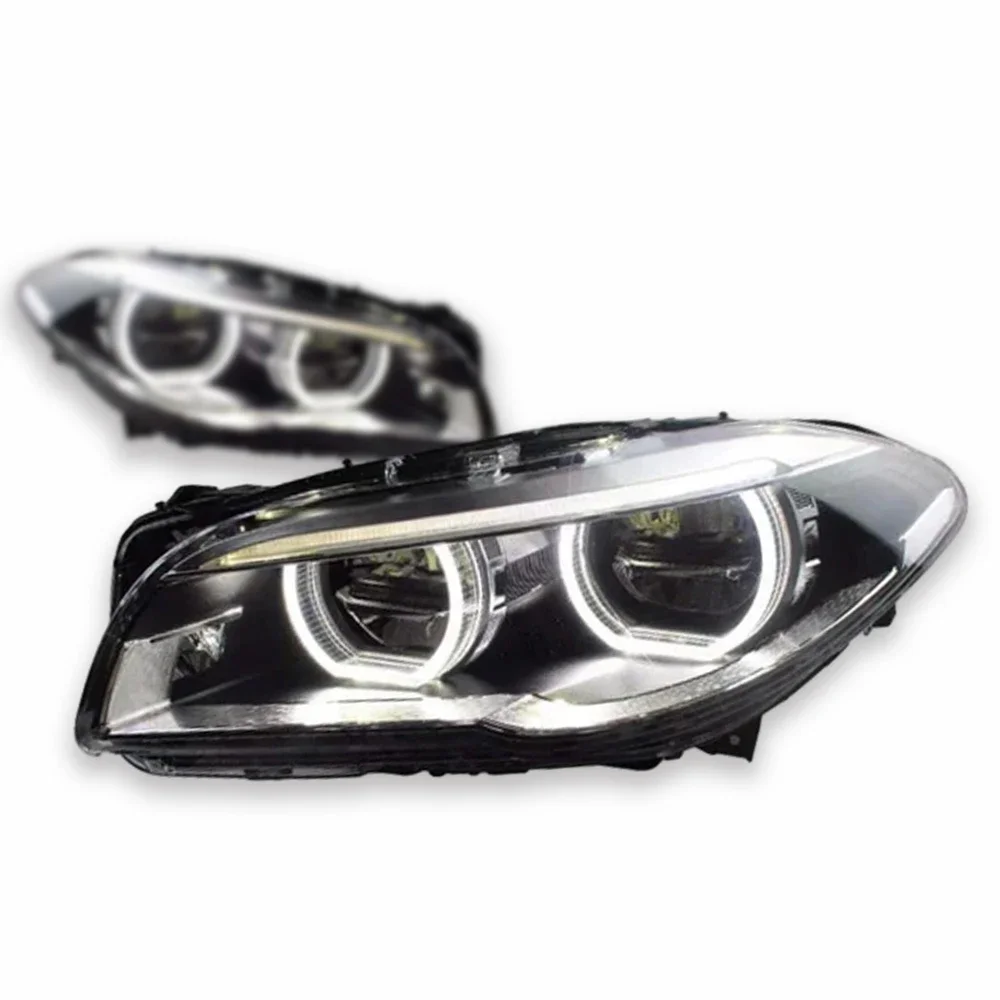 

Автомобильные фары для 5 серии F10 525I 530I 2010-2016, обновленные модифицированные светодиодные фары, динамические указатели поворота, автомобильные аксессуары