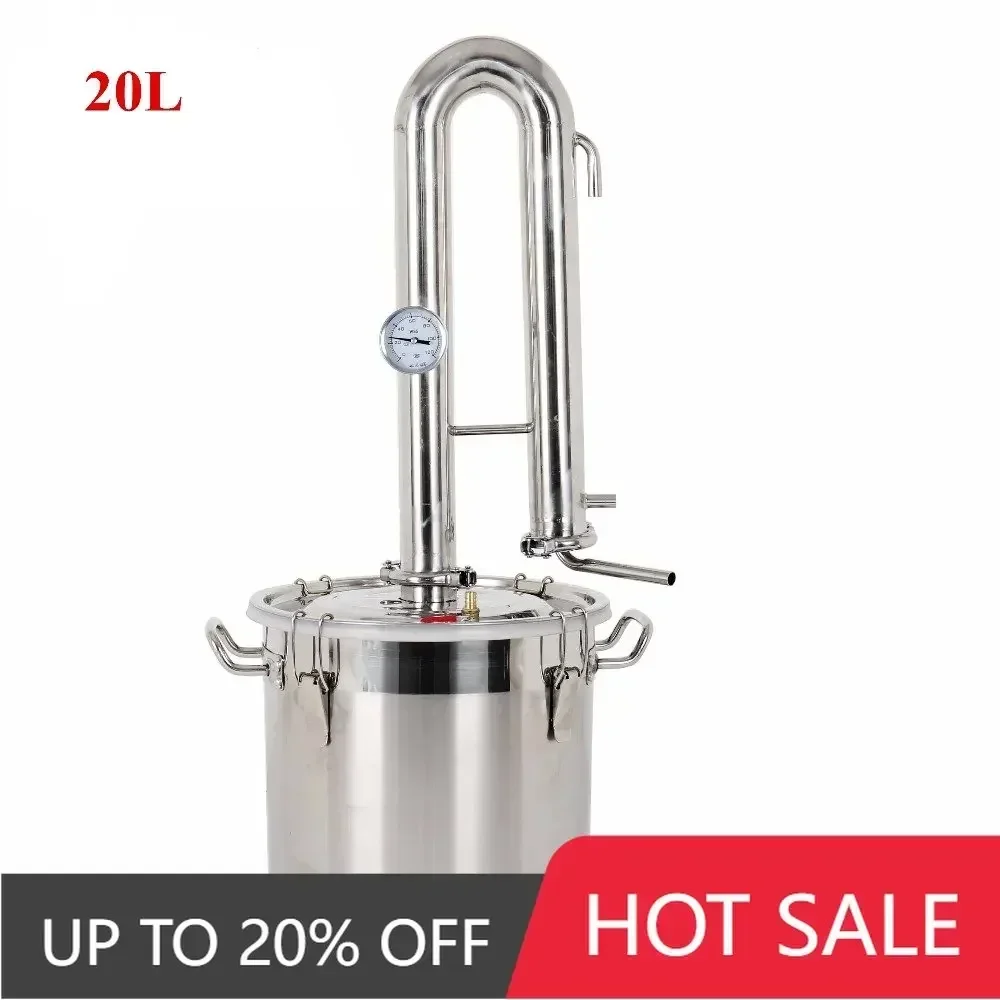 Multiple Capacity Home Alcohol Wine Distiller Whisky Vodka Maker Liquor Brewing Equipment for Home Lab Brewing Distillation