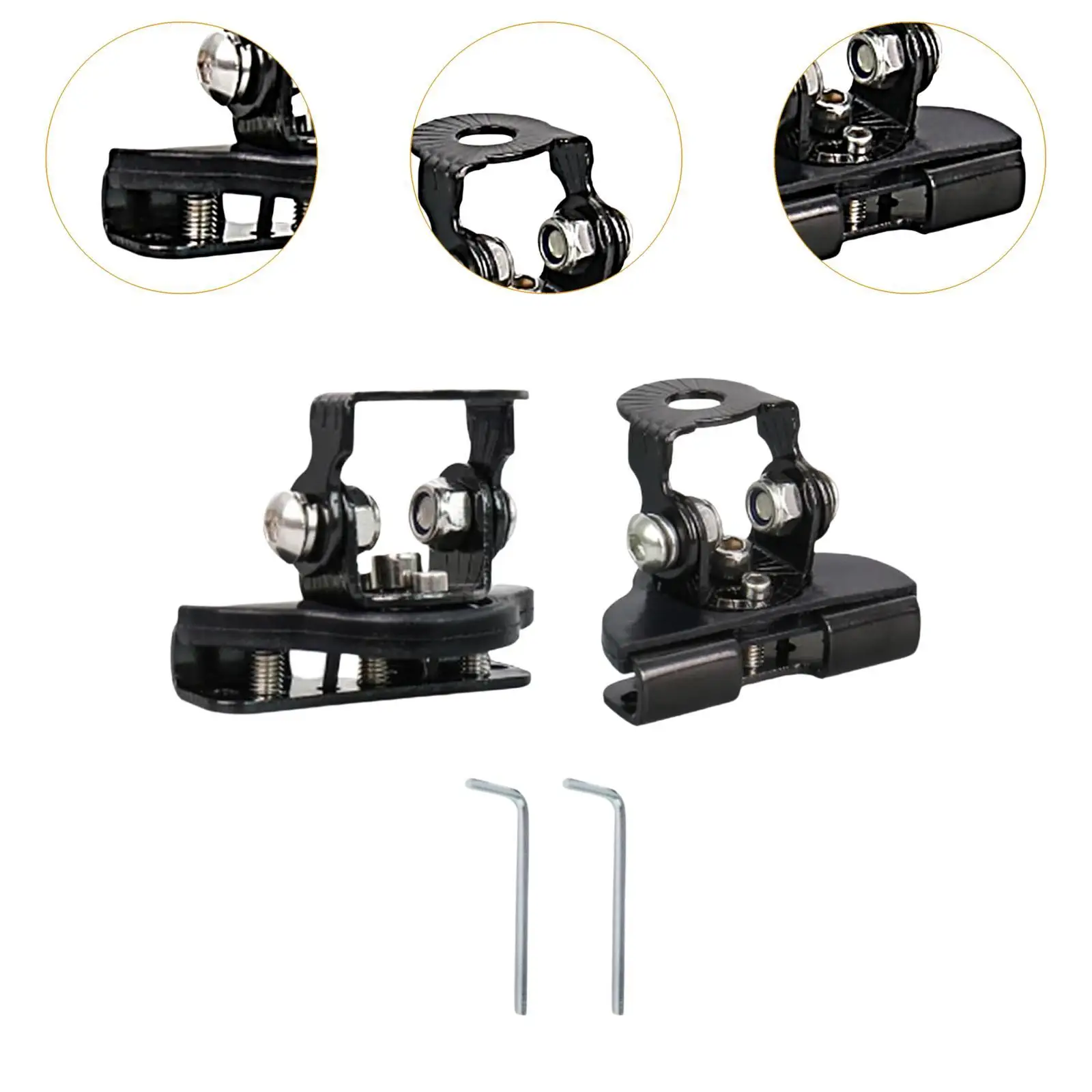 2 Buah Braket Pemasangan Bar Lampu Kap Mobil untuk Atv Utvs Suku Cadang Instalasi Sederhana Kokoh Aksesori Universal Struktur Logam