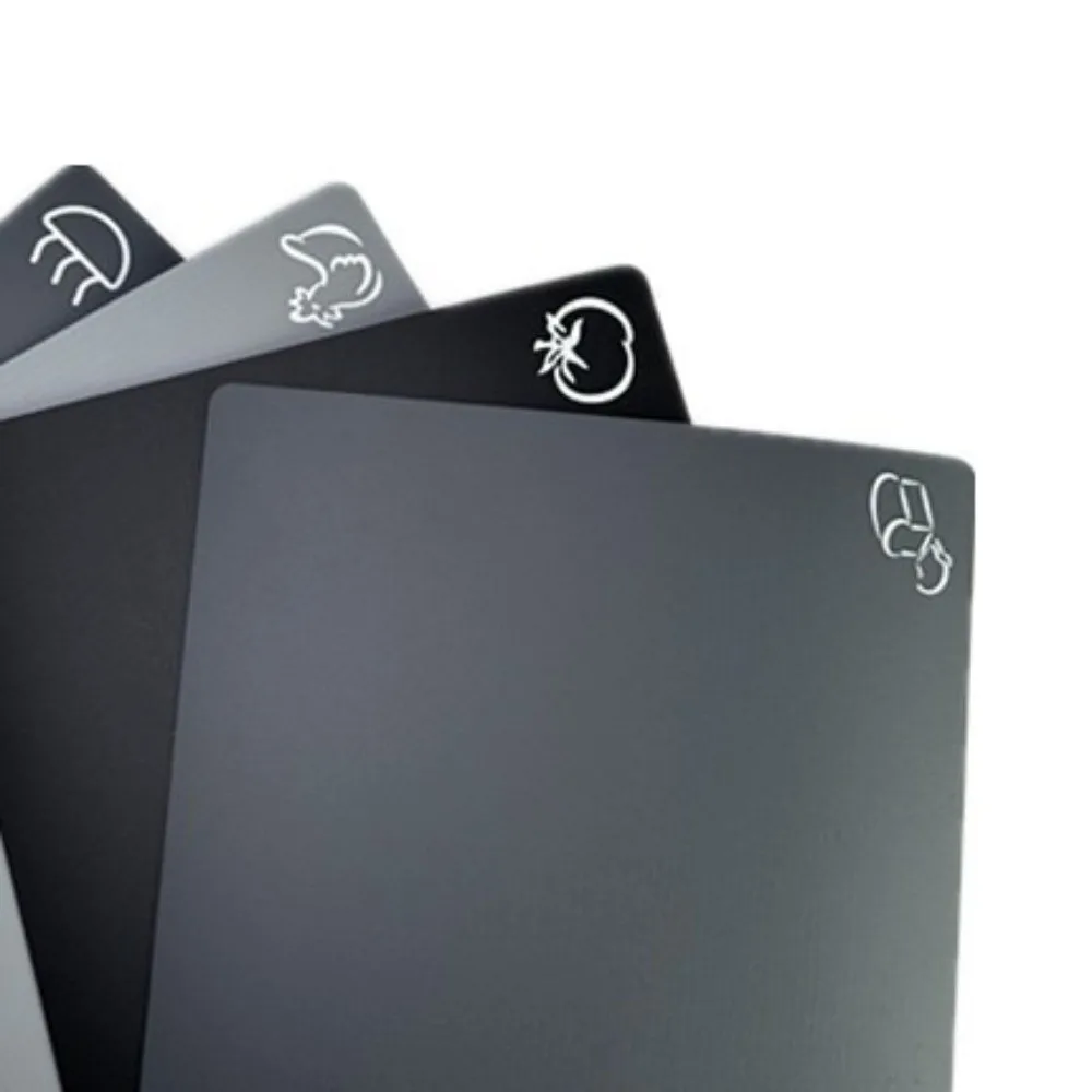 

Non-Slip Flexible Plastic Cutting Board with Food Icons Flexible Plastic Chopping Board Extra Thick Odor-Resistant