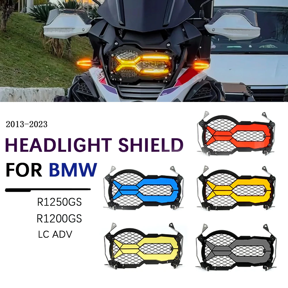 For BMW Motorcycle Flipable Headlight Protector Head Lights Grille Guard Cover LC ADV Edition Adventure2013-2023 R1200GSR1250GS