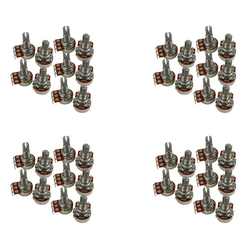 NALFI-Guitar Small Size Pots A500K Potentiometers For Guitar Bass Parts (Pack Of 40)