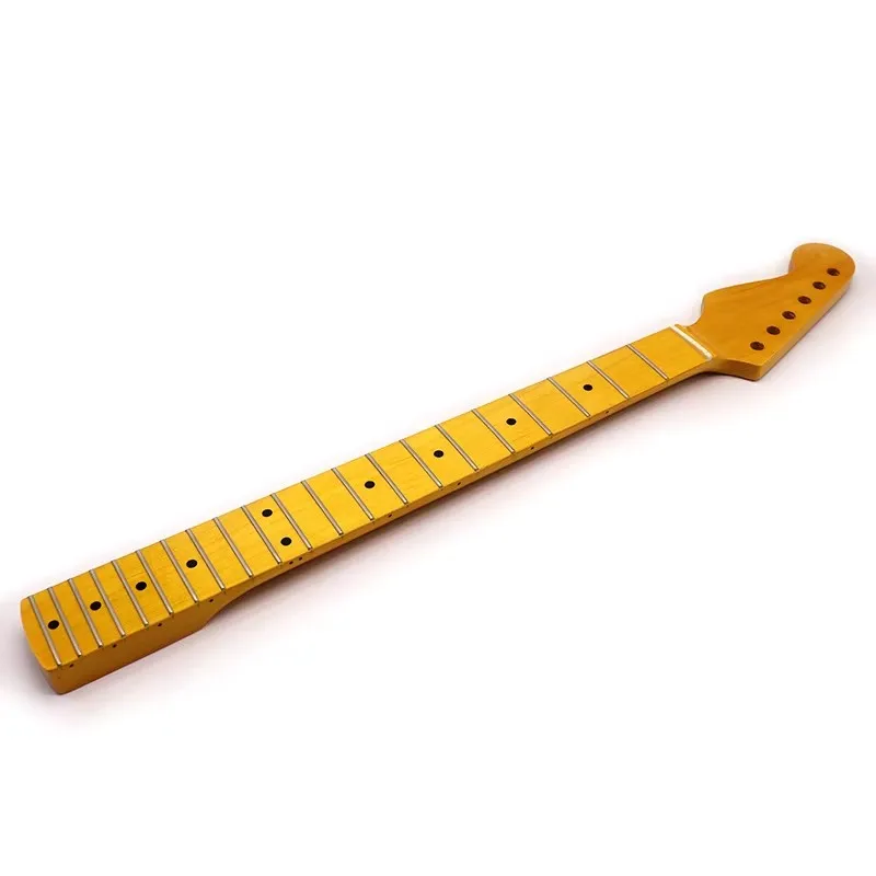 

21fret/22fret Guitar Neck 6 Strings Left Hand Maple Diy Modified Handle Yellow Light Guitar Accessories