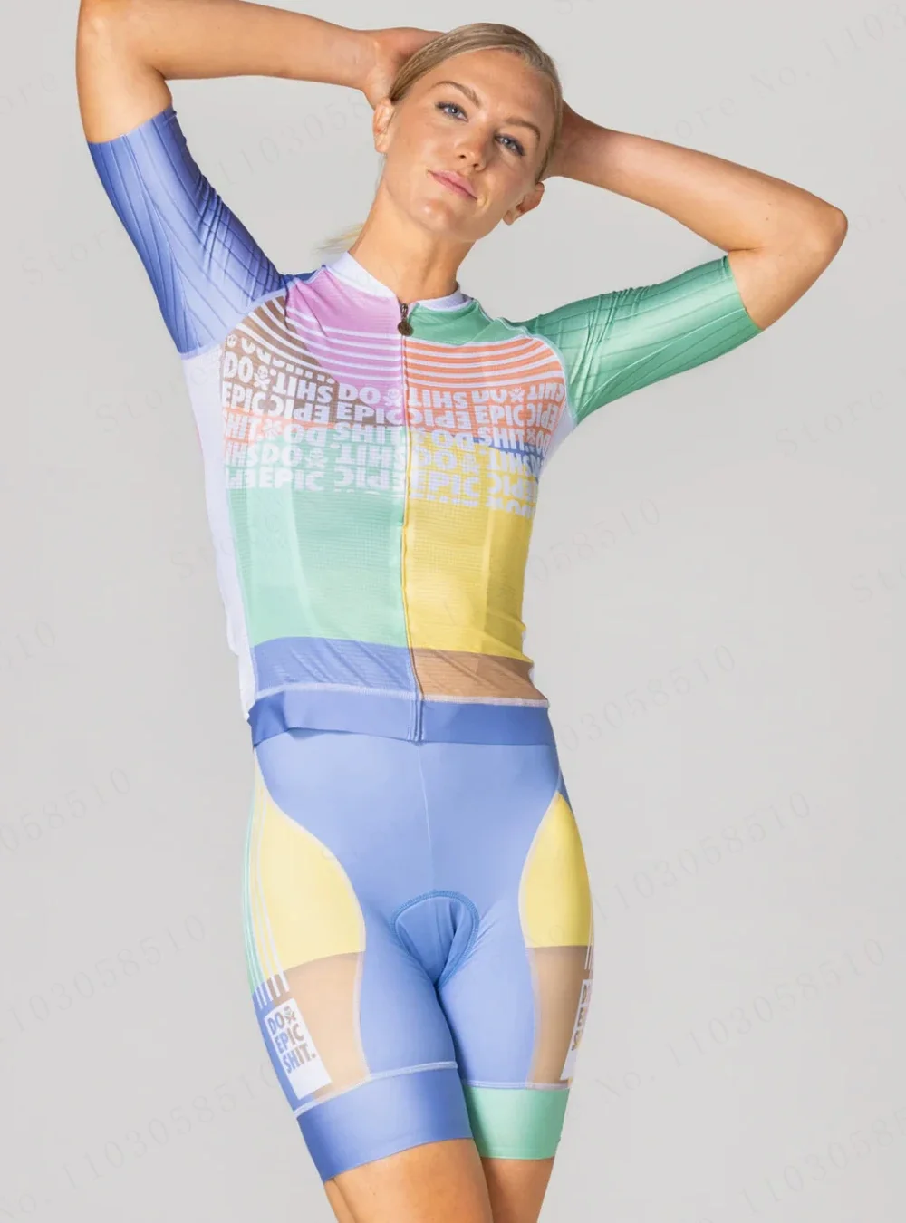 Women cycling Outdoor sports jersey bib shorts 9D set Short Sleeve Road bicycle Competition breathable suit roupa Ciclismo 2025