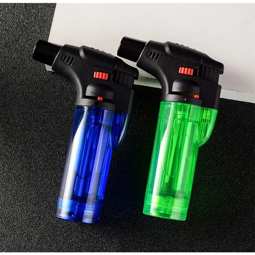 Windproof Butane Lighters, High Temperature, Direct Impact, Gas Filled Welding Gun, Moxibustion Lighter, BBQ Cigar Baking