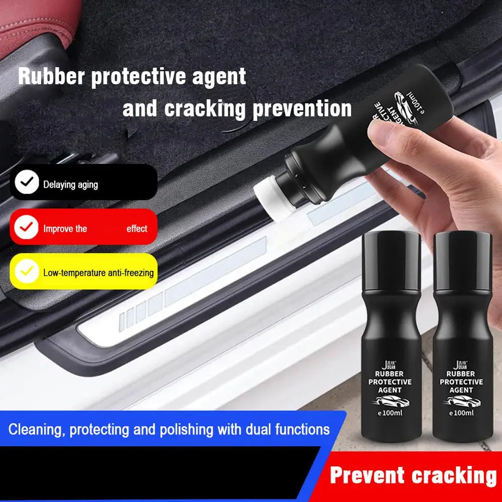 100 مللي مكيف السيارة المطاطي شريط مطاطي وكيل الصيانة عامل التليين يزيل الضوضاء المطاط الأنظف لسيارة SUV Veh P4C6 #5