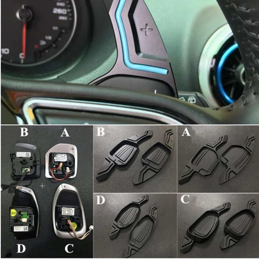 

Steering Wheel Paddle Extension Shifter For AUDI A3 A4 A5 A6 A7 A8 S3 S4 S5 S6 S7 S8 Q2 Q3 Q5 Q7 SQ5 RS3 RS6 RS7 R8 TTS TT RS