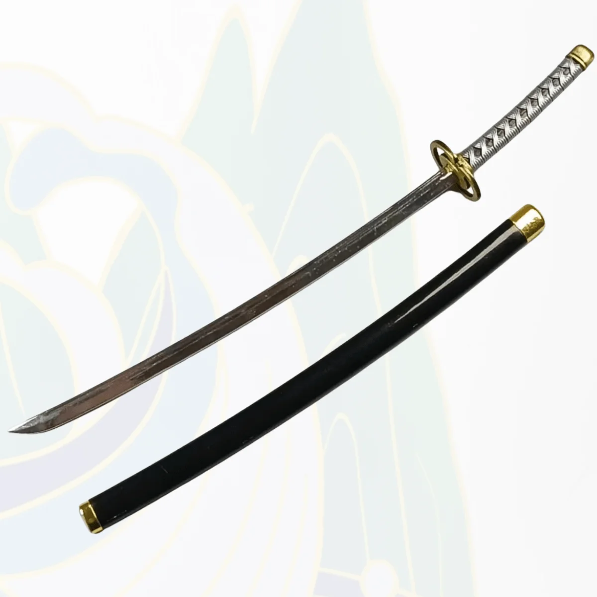 Espada Katana de Metal Ichimaru Gin de 9,8 pulgadas, cuchillo Ninja, sable samurái Original, Katana japonesa, accesorios de Cosplay, juguete de utilería