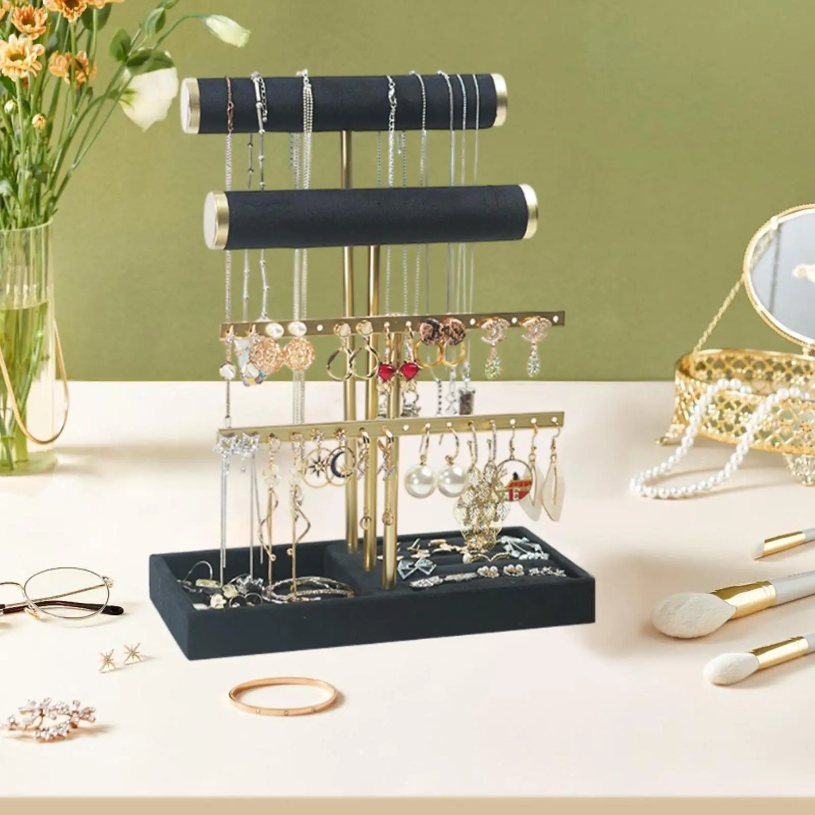 Jewelry Holder Organizer Tabletop Storage for Pendant Bangle Bracelets