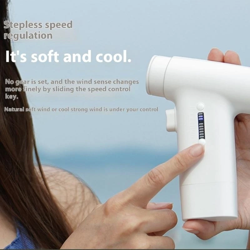 Portable Small Handheld Fan 4000mAh Luchtblazer met 110000 tpm 6 Speed ​​-aanpassing D2rd