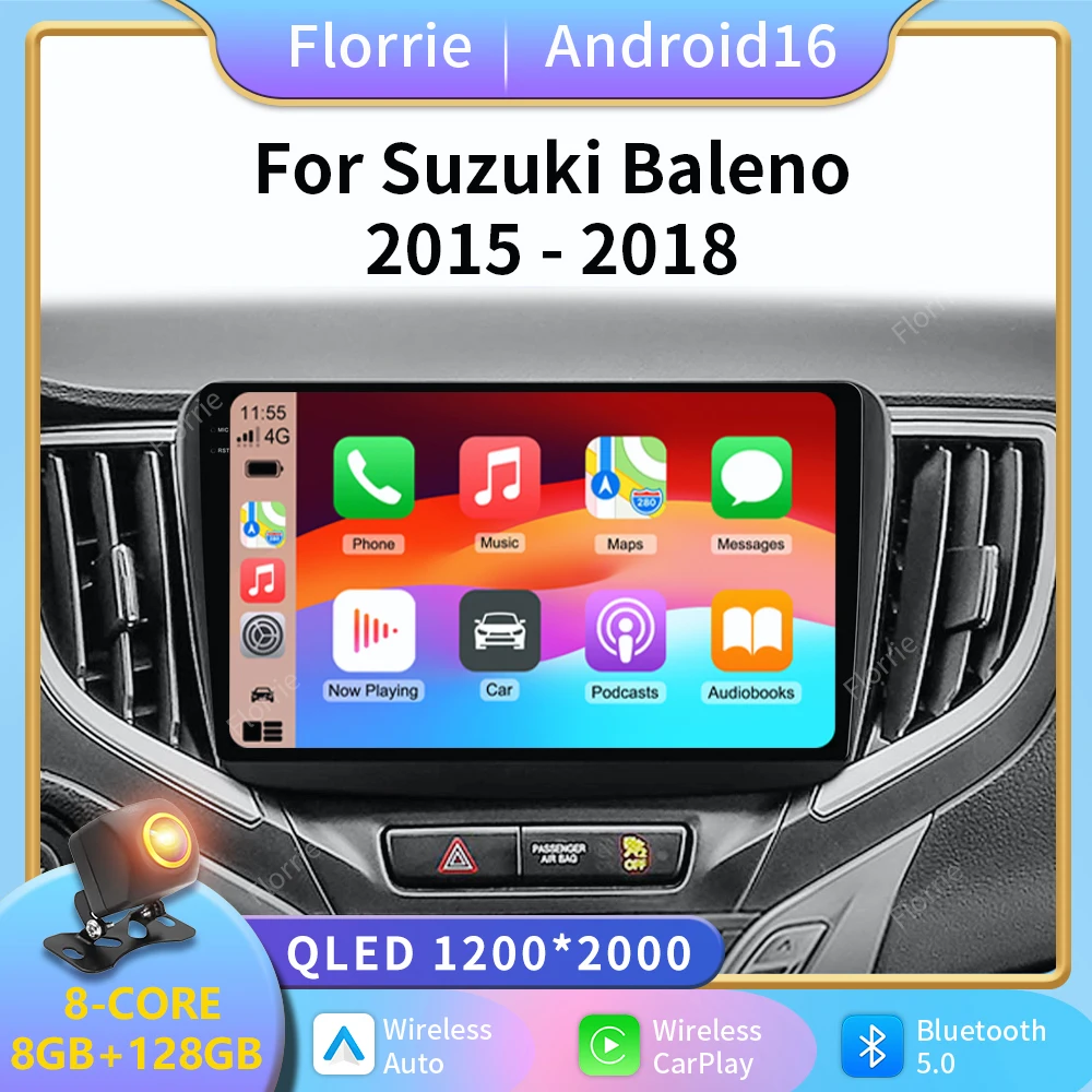 2K Android 16 For Suzuki Baleno 2016 2017 2018 2019 GPS Screen Support Raer Camera Carplay OBD Car Multimedia Radio Video Player